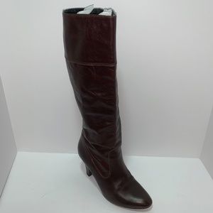 COACH BROWN LEATHER BOOTS - WOMEN'S SIZE 8M
